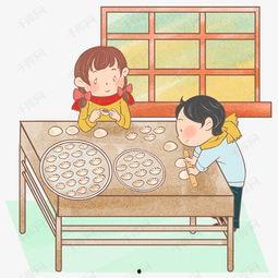 男孩女孩绘画吃瓜